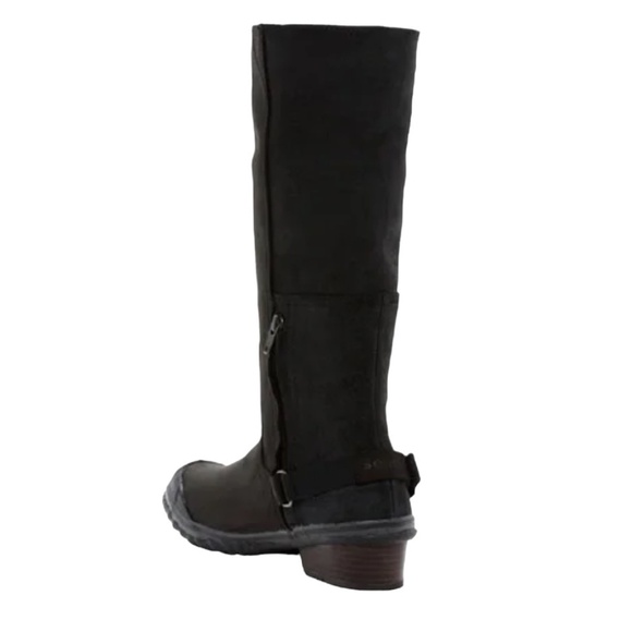 SOREL Black Western Style Leather Slim Boot SZ 6.5 - Picture 6 of 16